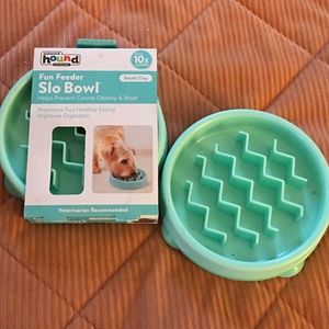 2 Slow Eating Fun Feeder Slo Bowl, for Dogs, Small Tiny, Prevent Obesity & Bloat